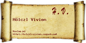 Hölczl Vivien névjegykártya