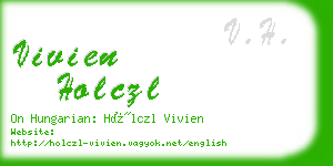 vivien holczl business card